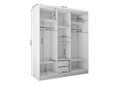 Filling a three-door wardrobe in the hallway photo
