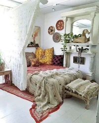 Услуби boho дар дохили хонаи хоб