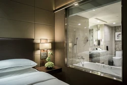 Bathtub in bedroom design