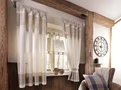 Short Curtains For The Living Room In A Modern Style Photo
