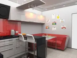 9 м кв кутняя кухня з барнай стойкай