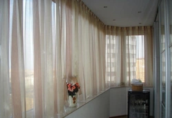 Loggia design curtains for windows
