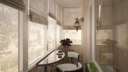 Loggia design curtains for windows