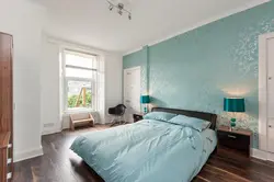 Bedroom design in mint colors