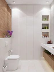 Built-in wardrobe in the bathroom photo