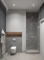 Built-in wardrobe in the bathroom photo