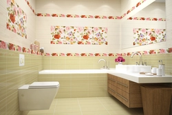 Kafel çiçəkləri hamam fotoşəkili