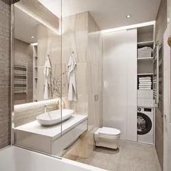 Bathroom interiors in apartment