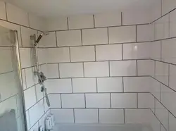 Photo of grout in the bathroom