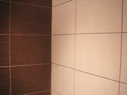Photo of grout in the bathroom