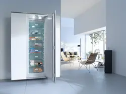 Freezer in the kitchen interior