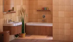 Tiles in the bathroom on the floor walls photo