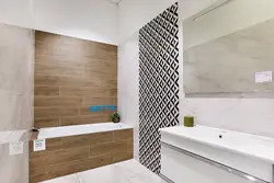 Tiles in the bathroom on the floor walls photo