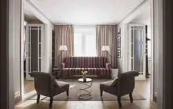Интерьер гостиной если в комнате дверь
