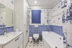 White blue bath photo