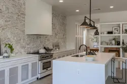 Color Of Plaster In The Interior Of The Kitchen