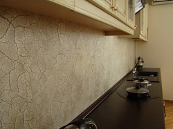 Color Of Plaster In The Interior Of The Kitchen