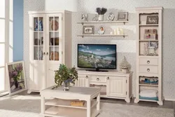 Provence furniture in the living room interior
