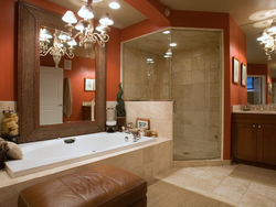 Terracotta bathroom design