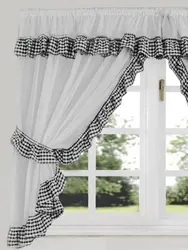 Black Curtains In The Kitchen Photo