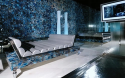 Bathroom design in granite photo