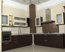 Кухни фото в углу трубы