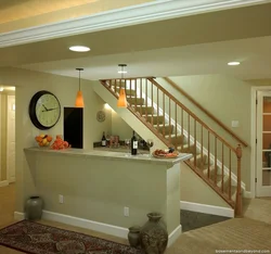 Bathroom under the stairs design