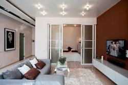 Apartment living room design zoning