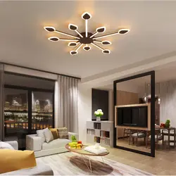 Chandeliers for living room photo with low ceiling photo