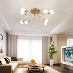 Chandeliers for living room photo with low ceiling photo