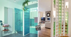 Glass block bathtub design