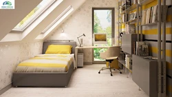 Bedroom for boys in the attic photo