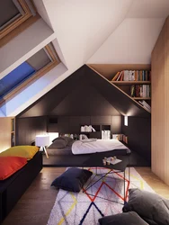 Bedroom for boys in the attic photo