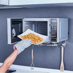 Mikroto'lqinli pechni kichkina oshxona fotosuratiga qanday osib qo'yish kerak