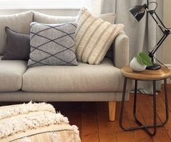 Sofa pillows in the living room interior
