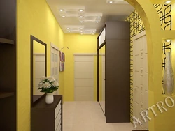 Yellow hallway interior photo