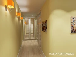 Yellow hallway interior photo