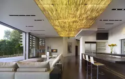 Fashionable ceilings in the apartment photo