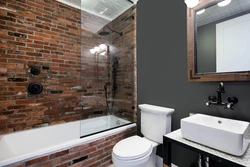 Loft Style Bathroom Design With Shower