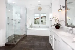 Bathroom design white floor