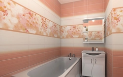 Photo of bathroom panels with flowers