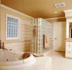 Glass Block Interior Bathtub