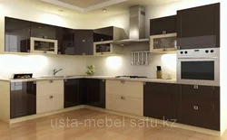 Дизайн кухни в шоколадно молочном цвете дизайн