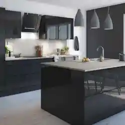 Kitchen Design Graphite With White