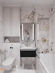 Design of a bathroom with a toilet 3 sq m in Khrushchev