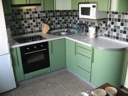 Kitchen design in modern style 4 meters