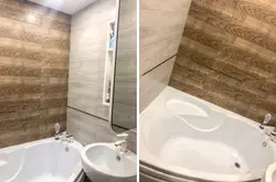 Ваннаның Қабырғаларындағы Винил Плиткалар Фотосуреті