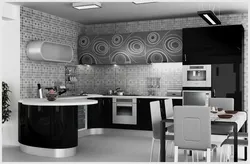 Kitchen design if the kitchen is black