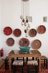 Decorative decorations in the kitchen interior