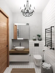 Bath In Loft Style Photo In Khrushchev